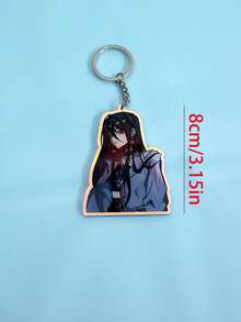 Customized Product (1 Piece): Customized Image/Photo; Customized Acrylic Keychain, Personalized Acrylic Key Chain, Irregularly Shaped Acrylic Car Keychain, Backpack Pendant. - Circle Laser Keychain - View 3