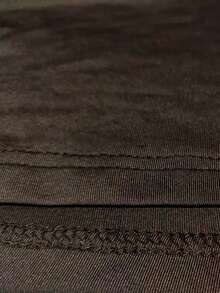 女士V领网纱拼接长款针织连衣裙 夏季优雅 - 咖啡 - 查看 7