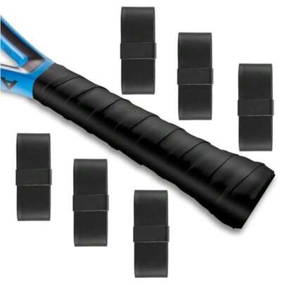 CYPNCinta de Agarre para Raqueta de Tenis y 6 Cintas Antideslizantes Precortadas Absorbente de Sudor Protector de Empuñadura para Mayor Comodidad y ControlFashion