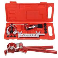 Pipe Flaring Kit Fuel Pipe Flare Repair Tool With Tube Bender And Cutter - Red - View 1