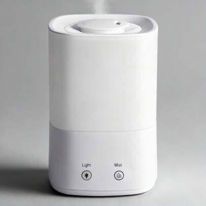 2升超声波空气加湿器，静音冷雾香薰机，360°旋转喷嘴，免提顶部加水，自动断电，适用于卧室及大空间