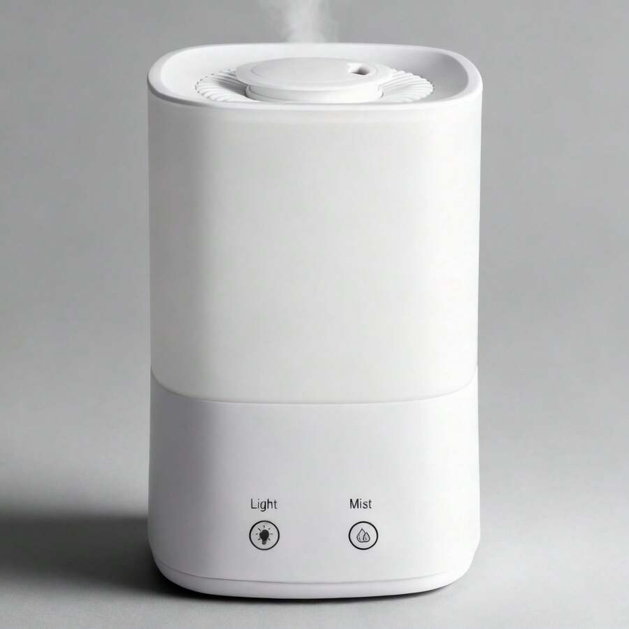 2升超声波空气加湿器，静音冷雾香薰机，360°旋转喷嘴，免提顶部加水，自动断电，适用于卧室及大空间