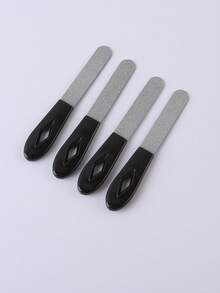 4pcs Double-Sided Plastic Handle Nail Files, Suitable For Nail Care And Shaping - Multicolor - View 7