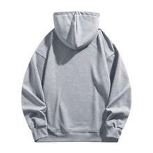 Vintage Sport Teams Collection Unisex Crewneck Black Hoodie, Graphic Team Collection Hoodie, Gift For Fans-New Arrivals For Autumn/Winter: Unisex Relaxed-Fit Cotton-Blend Long-Sleeve Hooded Sweatshirt - 灰色 - 查看 2