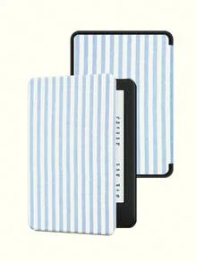 条纹图案保护套,适用于 Kindle 第十代(2019 年款)、Kindle(第十一代,2024 年发布)(6 英寸)、Kindle Paperwhite 第十二代(2024 年款)、Kindle Colorsoft Signature Edition、Kobo Clara Colour 等型号。皮革材质,支持自动唤醒/睡眠功能,四角防摔,无需担心跌落。 - 彩色 - 查看 26