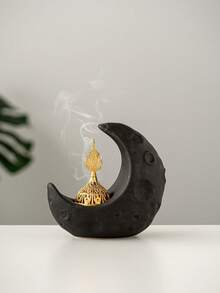 1 pièce Brûleur d'encens en céramique en forme de croissant de lune - Décoration parfumée minimaliste et élégante, convient pour la maison, le bureau, les fêtes, le yoga, cadeau idéal pour toutes les occasions - Multicolore - Voir 16