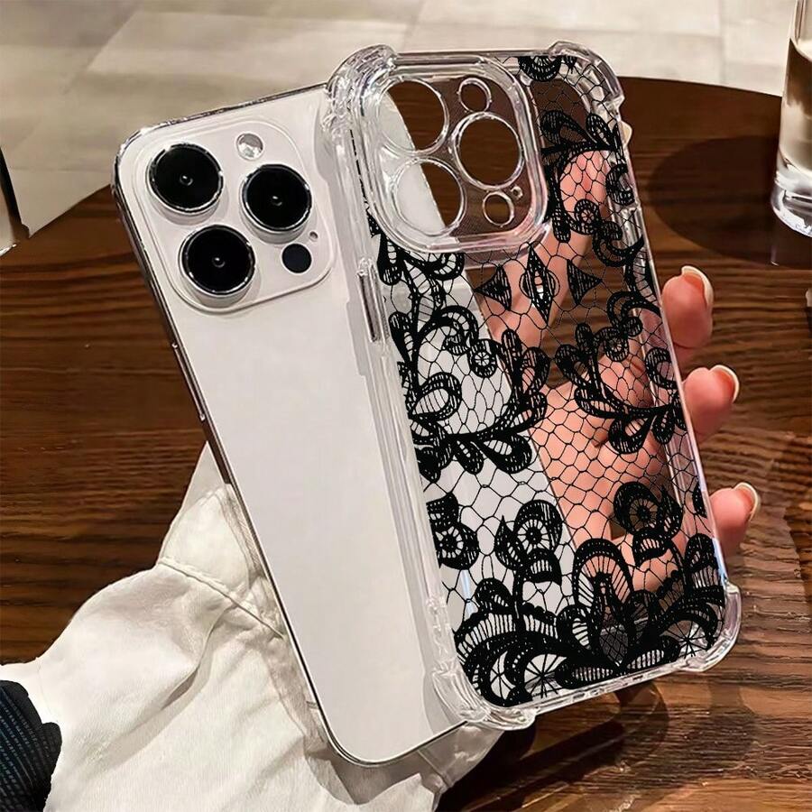 1 chiếc ốp lưng TPU trong suốt dày dặn, thiết kế tối giản, chống rơi vỡ, có đệm khí, tương thích với Apple 17 Pro Max/16 Pro Max/16 Pro/16/13 Pro Max/12 Pro Max 11, 15 Pro Max, 14 Pro Max/Galaxy, SAM/Honor/Note 13 Pro/S23 Ultra/S24 Ultra/S25/A56 - Trong sáng - Xem 1