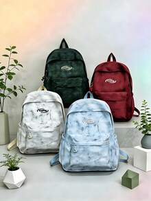 1个多色校园背包，笔记本电脑包，办公通勤包，韩版多功能学生单肩包，斜挎包，返校季必备书包