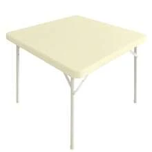 Cocktail Fitted Spandex Stretch Square Table Covers Caps Elastic Square Tablecloth Beige Table Topper 34x34 Inch,34inchx34inch(Square),Beige - 米色 - 查看 3