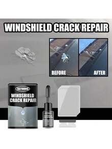 1 Kit Reparador de Parabrisas con UV para Grietas y Fisuras - Líquido Sellador, Limpia y Sella Rayones, Elimina Manchas de Aceite, Suciedad y Residuos - Fácil Aplicación para Autos, Camionetas y Vehículos (Mantenimiento Emergente y DIY),regalos para hombres y mujeres adecuados para San Valentín, Año Nuevo, cumpleaños, bodas y fiestas,accesorios para carro,accesorios para moto,carro,accesorios para carro mujer,ofertas,Envío Gratis - A - Ver 3