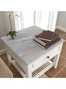 自粘可移除大理石纹贴纸 - 非常适合厨房/客厅墙面装饰和家具翻新 - 灰白 - 查看 15