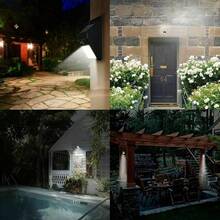 51 LED Solar Powered Outdoor Wall Light, Cool White, IP65 Waterproof, Motion Sensor, 3 Lighting Modes, Suitable For Road, Path, Yard Wall, Can Be Used As Christmas, Father's Day Or Boyfriend Gift - White Light - View 9
