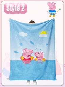 Peppa Pig 小猪佩奇柔软厚实床单、毯子、靠垫、午睡毯、空调毯 - 彩色 - 查看 15