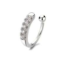 2pcs Elegant Luxurious Gold-Plated U-Shaped Nose Clips With Faux Diamond, Multipurpose Fake Nose Ring For Women, Suitable For Daily Wear And Vacation, Applicable For All Seasons