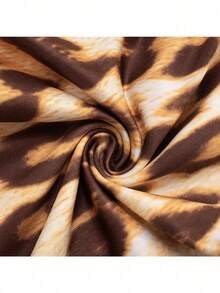 Women's Sexy Leopard Jumpsuit Deep Plunge Bodycon Long Sleeve 2025  Club Party Night Outfit - 豹紋 - 查看 8