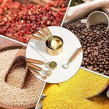13pcs Stainless Steel Measuring Cups And Spoons Set, Including Mini Spoons, Rosewood Handles, Baking Tools, Seasoning Spoons, Coffee Spoons, Pink Spoons - Essential Baking Tools, Unique Gift For Kitchen - 13-piece Double-ended Measuring Spoon Set - View 7