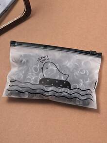 1000/2000入/包 一次性黑色透明橡皮筋 女款簡約日常髮圈 高彈力髮飾髮圈 - 彩色 - 查看 3