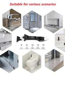 5pcs Silicone Sealant Tool Kit, Includes Sealant Cleaner, Grouting Spatula And Replaceable Sealing Gaskets - Multicolor - View 7