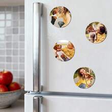 50 Pcs Sublimation Magnets Blanks Heart Square Circle Rectangle Fridge Magnet For Kitchen Office Decorative - 2.5x2.5in Circle - View 4