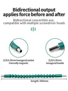 Multifunctional Swivel Flexible Shaft Set: Screwdriver Flexible Shaft Socket Bits, Connecting Shaft, Multi-Angle Drill Corner Adapter, Hex Shank Bit Extension Rod, Universal Flexible Drill Bit Extension, Suitable For Precision Drilling Angle Connecting Rod, Fits Any Drill Bit - No External Power Required, Tool Accessories, Drill Bit Extender, Swivel Ratchet Bits - Multicolor - View 8