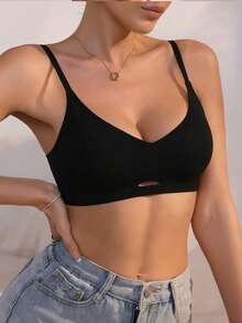 3pcs Women's Casual & Comfortable Bras, Minimalist Wireless Lift & Gather Bras, Skin-Friendly Breathable Fabric - Multicolor - View 4