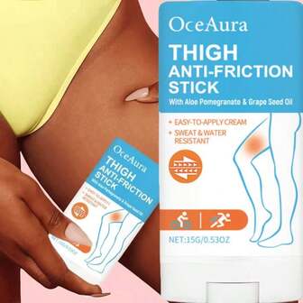 15g Bálsamo antiroces de muslos, infundido con extracto de aloe vera, resistente al agua, fácil de aplicar, protege las piernas, talones y antebrazos, adecuado para actividades al aire viajes