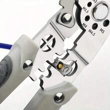 Upgraded Multi-Functional Wire Stripper, 18-In-1 Wire Stripper And Crimping Tool, Capable Of Quickly Stripping Wires, Breaking Nails, Dividing Wires, Winding Wires, Crimping, Etc. Ergonomic Handle, Precise Cutting, Electri - Multicolor - View 8