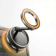 N52 Super Strong Magnetic Phone Holder, Upgraded ABS Material, 360° Rotatable & Foldable Design With Vacuum Suction Cup - Perfect For Car Dashboard, Bathroom Tiles And Glass Surfaces. PS: Only Suitable For Smooth Surfaces.