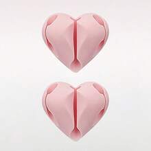 Heart-Shaped Cable Organizer, Phone Charging Line Holder, Winding Tool, Self-Adhesive Wire Organizer, Suitable For Desks, Nightstands, Walls, Cars, And Offices. - Multicolor - View 8