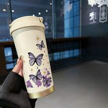 1pc, 530ML Cup , There Are Many Different Styles To Choose From Stylish And Personalized, It Has A Rope Handle For Portability, Suitable For Home, Office, And Daily Travel. Portable Can Hold Both Hot And Cold Beverages. - Multicolor - View 18