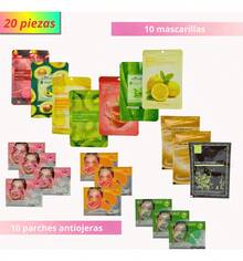 TendenciaMascarillas Faciales Parches Antiojeras Lote Skincare 20 PzCalidad premium - Mixta - Ver 3