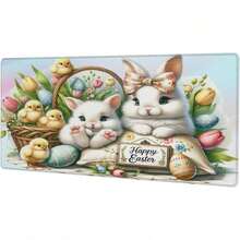 Cute Large Gaming Mouse Pad With Stitched Edges, Rectangle Mousepad Gift For Home Office Study Game, Perfect Gift For Girlfriend Boyfriend, Birthday, Valentines Day, Anniversary, Father's Day, Mother's Day, 2026 Back-To-School Season - 23.6" X 13.8" - Color1 - 查看 1
