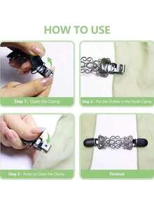 4pcs Vintage Dress Straps Clip, Backless Strap Shawl Cardigan Slim Fit Waist Cincher Belt For Women (Classic Style), Metal