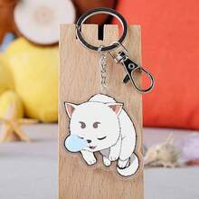 Gintama Anime Acrylic Double-Sided Keychain, Featuring Gintoki Sakata, Kagura, And Hijikata Toshiro, Anime Manga Movie Merchandise, Exquisite Keychain Accessory For Bags, Great Gift For Anime Fans, Family And Friends, Holiday And Birthday - Multicolor - View 2