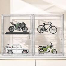 1pc Multipurpose Transparent Storage Box, Acrylic Doll & Figure Display Case With Lid, Blind Box Collector's Organizer, Stackable, Holiday Gift - Trong sáng - Xem 3