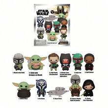 StarWars 1pc Official Star Wars Blind Bag Keychain - 3D Foam Character Blind Box Mystery Hanging Zipper Pull Keychain Backpack Accessory Collectible Toy Valentine's Day Gift - Ahsoka Tano, Cobb Vanth, The Mandalorian, Luke Skywalker, Bantha, Po Cadon, General Gideon, Boba Fett, Grogu, Mandalorian Starfighter - Multicolor - View 3