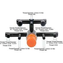 Dioche Válvula Reguladora de Presión del Compresor de Aire Pieza de Ajuste Accesorios del Interruptor Tubo de Salida Aleación de Aluminio - Pieza de Repuesto de la Válvula del Compresor - / - Ver 6