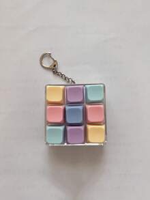 9键魔方压力释放按钮玩具，创意键盘挂件包包装饰，汽车钥匙扣，包包挂饰，钥匙扣配件，键盘造型，成人指尖钥匙扣，压力感应钥匙扣，舒缓钥匙扣，专注放松拉链钥匙扣，生日礼物，派对礼品，节日礼物。哥特Y2K风格挂绳带证件卡套，汽车配件，包包装饰 - 彩色 - 查看 14