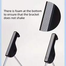 Foldable Multi-Angle Tablet Stand, Universal For Laptop & Tablet, Ideal For Watching Shows In Bed/Sofa, Lightweight & Portable, Adjustable Angle For Comfortable Viewing - Multicolor - View 9