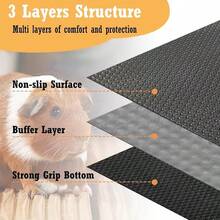 1PC Summer EVA Non-Slip Washable Hamster Bedding Cage Mat Reusable Easy-Cut Multi-Size Small Animals Bed & Playpen Mat Cage Liner Small Pet Mat Cage Accessories Reptile Carpet Liner, Suitable For Rabbits,Guinea Pigs, Hamster, Lizards, Turtles - Multicolor - View 5
