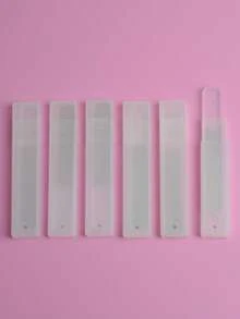 6pcs Glass Nail File Set With Storage Box, Nail Care Tools For Shaping, Buffing And Polishing Nails - Multicolor - View 6