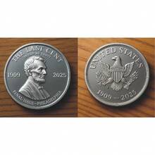 2025 Edition, 18 Designs In Total, The Last 1 Cent Colored Commemorative Coin (1909-2025), Lincoln Metal Coin Craft Collectible Gift