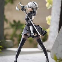 Striking Black Anime Warrior Statue Graceful Swordswoman In Action Pose, PVC Collectible, Perfect Gift For Anime Enthusiasts - Nhiều màu - Xem 5