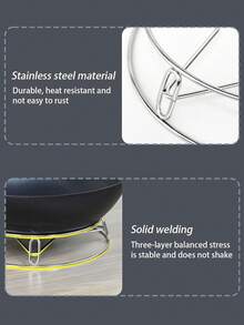 Stainless Steel Steaming Rack And Cooling Rack, Metal Wire Electric Pressure Cooker Trivet, Baking Steaming Rack, Cooking Rack - Silver - View 3