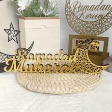 1pc Gold Acrylic 3D Letter Tabletop Decor, Holiday Home Decoration - Multicolor - View 5