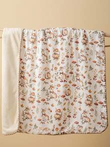 1pc Cute Print Soft Cozy Newborn Baby Blanket, 100*110cm - Multicolor - View 9