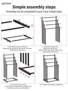 1个浴缸毛巾架，4层毛巾收纳架，节省空间的浴室整理架，便携式户外泳池毛巾架，休闲风格，无需电源，落地式，适用于健身房、浴缸收纳、毯子架 - 彩色 - 查看 8
