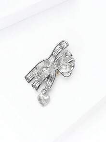 奢华水钻爱心熊胸针 - 动物造型别针，男女皆宜，休闲派对饰品/朋友礼物/徽章装饰 - 熊 - 查看 7