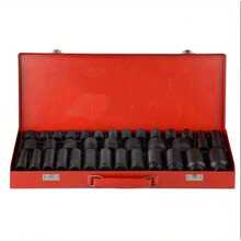 35pcs 1/ 2" Sq Metric Drive Deep Impact Socket Tool Set Garage Kit 8-32mm + Case - Variant 1 - View 6