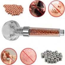 Cabezal de Ducha de Mano con Funcin de Filtro,Regadera para Bao Ducha con Filtro de Perlas,Regadera Telefono de Mano Cabeza,Ducha de Mano Presurizada,ahorro de agua y purifica la calidad del agua - como se muestra en la figura - Ver 4